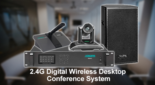 Sistema de conferencia de escritorio inalámbrico digital 2,4G