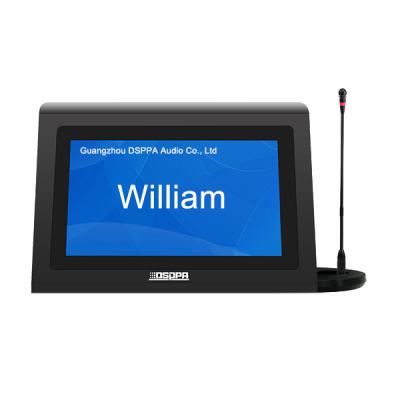 D7022MIC LCD Tablet con nombre de escritorio electrónico de dos caras con micrófono