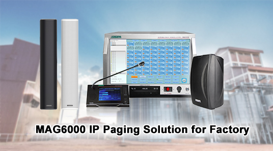 Solución de paginación IP MAG6000 para fábrica