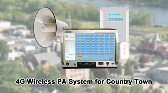 Sistema PA inalámbrico 4G para Country Town