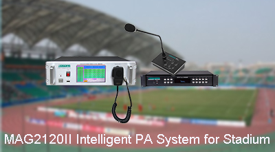 Sistema PA inteligente MAG2120II para estadio