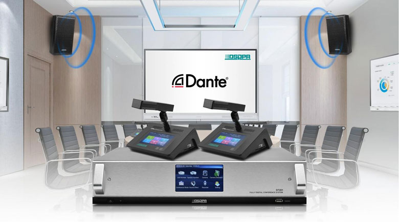 Sistema de conferencia Dante digital completo D7201