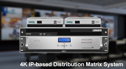 Sistema de matriz de distribución basado en IP 4K