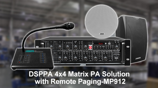Solución de PA de matriz DSPPA 4x4 con localización remota-MP912