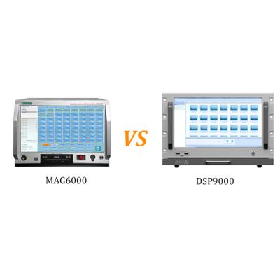 Comparaciones en el sistema de PA de red MAG6000 y el sistema de PA de red DSP9000