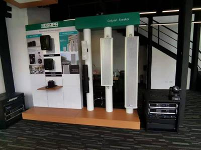 DSPPA Audio Products exhibida en el Showroom en Filipinas