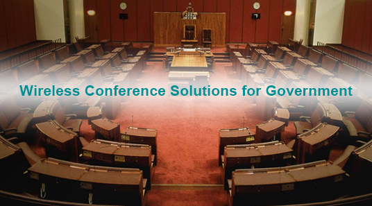 Soluciones inalámbricas de conferencias para el gobierno