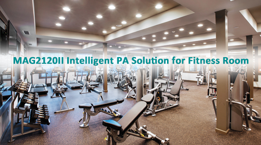 Solución PA inteligente MAG2120II para sala de fitness