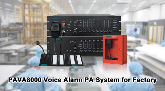 PAVA8000 Sistema de alarma de voz PA para fábrica