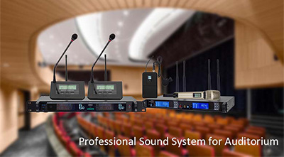 Sistema de sonido profesional para el auditorio