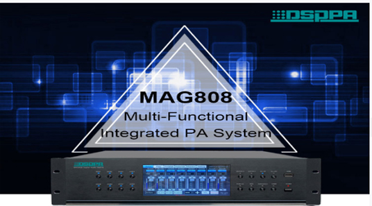 Sistema de matriz de audio digital MAG808 para gimnasio