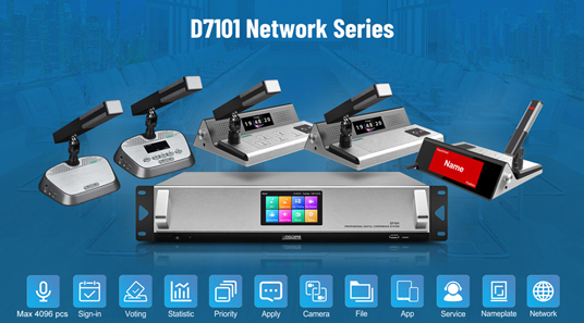 Sistema de conferencia de red IP serie D7101