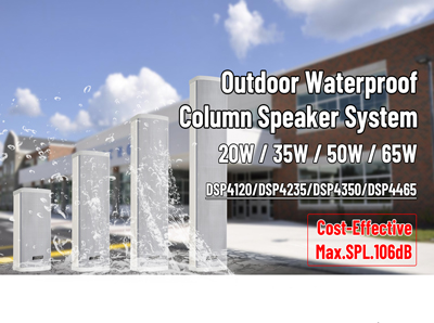 Sistema de altavoz de columna impermeable al aire libre 20W/35W/50W/65W