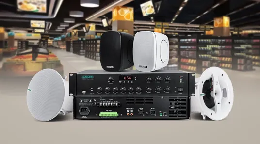MA6200U Series 6-Zone Mixer Amplifier System Solution for Small & Medium-Sized Supermarkets - 翻译中...